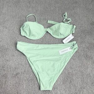 Anemos Light Green Bikini Set